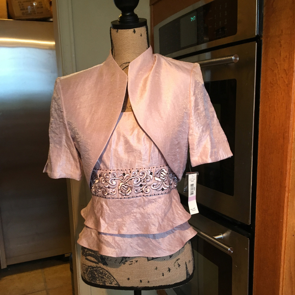 R&M Richards 2 piece top and jacket,NWT, size 6P